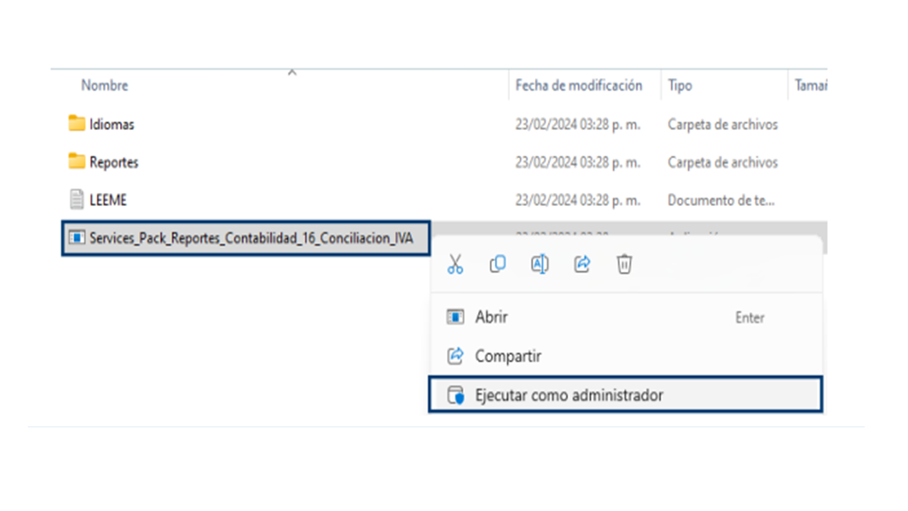 instalación service pack